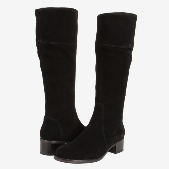 NEW La Canadienne | Passion Black Suede Riding Boot - Picture 1 of 10